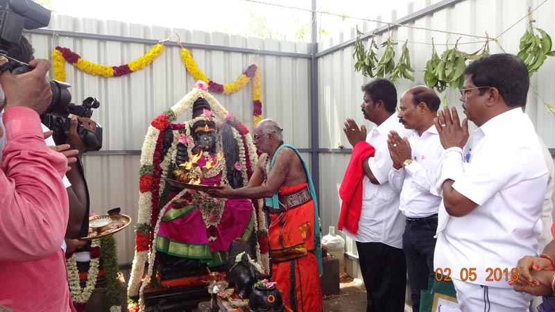 DR.S.RAJENDRAN AINP PRESIDENT And Mani at Lalithambika Temple Opening