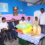 DR.S.RAJENDRAN AINP PRESIDENT Provided rice for Association Members families During flood