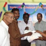 DR.S.RAJENDRAN AINP PRESIDENT Provided rice for Association Members families During flood