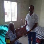 DR.S.RAJENDRAN AINP President Provided sarees for old people at Old age home