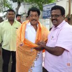 DR.S.RAJENDRAN AINP President aliong with V.N.RAVI Virugambakkam MLA Distributed Nilavembu kazhayam to people at saligramam library which was financed by ALL INDIA NEWSPAPER EDITORS AND PUBLISHERS ASSOCIATION