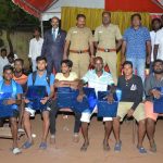 DR.S.RAJENDRAN AINP PRESIDENT Distributed Prizes for Football Competition
