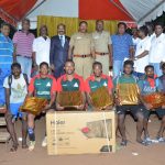 DR.S.RAJENDRAN AINP PRESIDENT Distributed Prizes for Football Competition