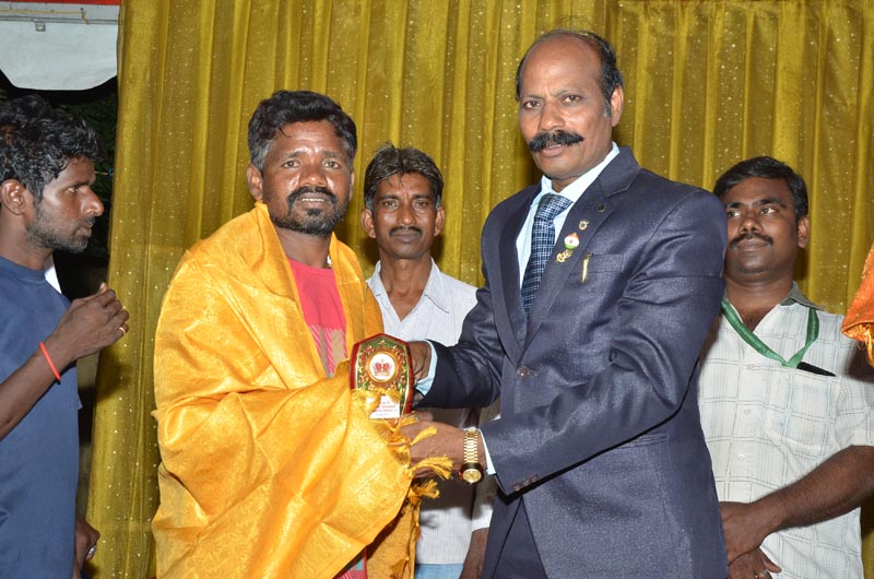 DR.S.RAJENDRAN AINP PRESIDENT Distributed Prizes for Football Competition